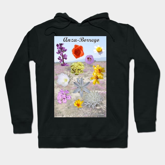 Anza-Borrego Desert Wildflowers Hoodie by Battlefoxx Living Earth